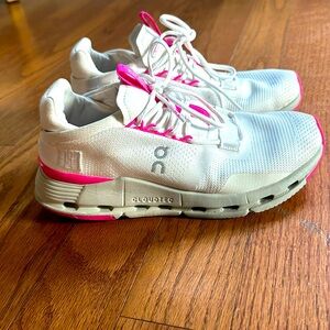 White and pink CloudNova gently worn.